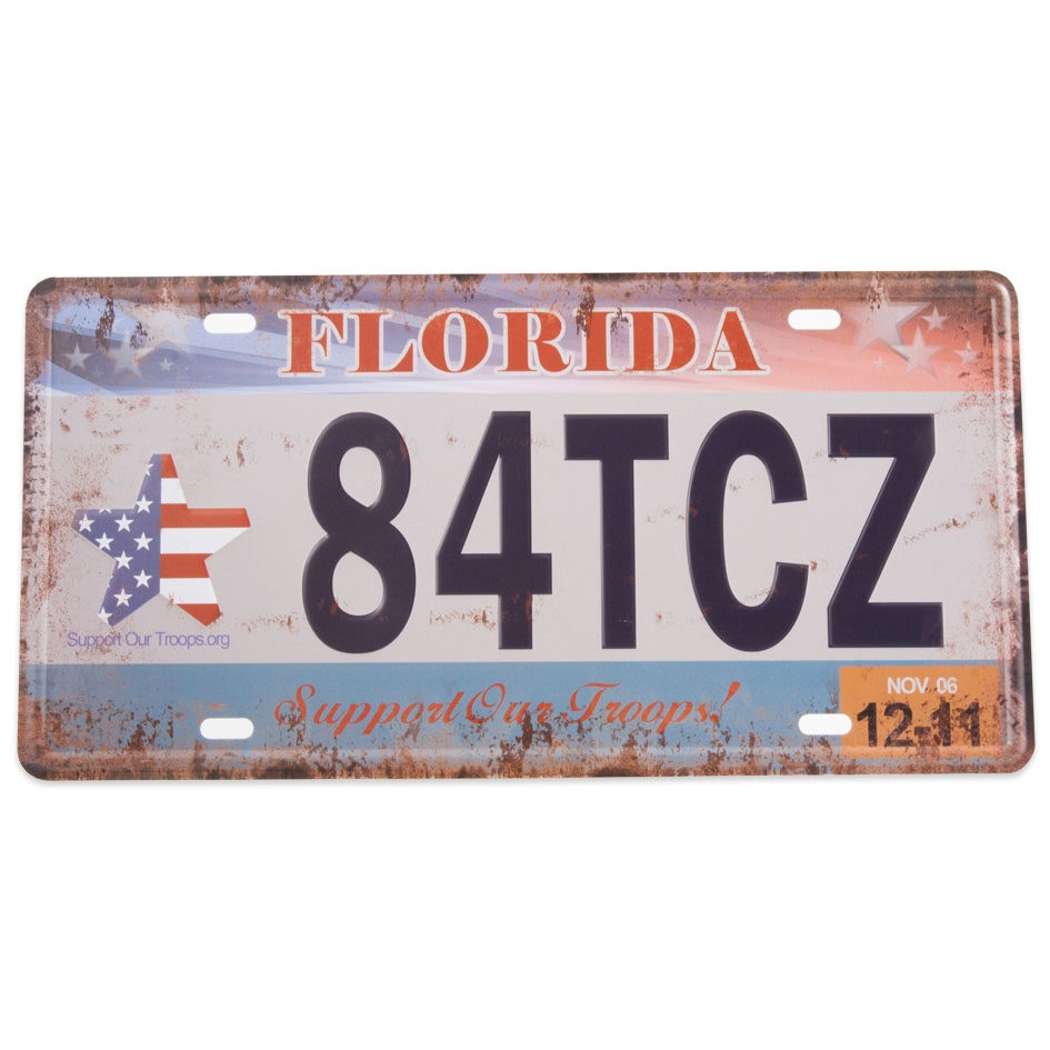 Emalje bilskilt Florida