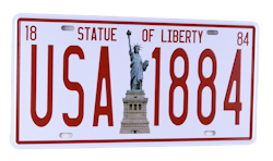Emalje bilskilt Statue of Liberty