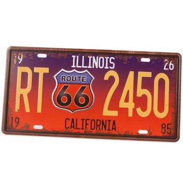 Emalje bilskilt Illinois, Route 66