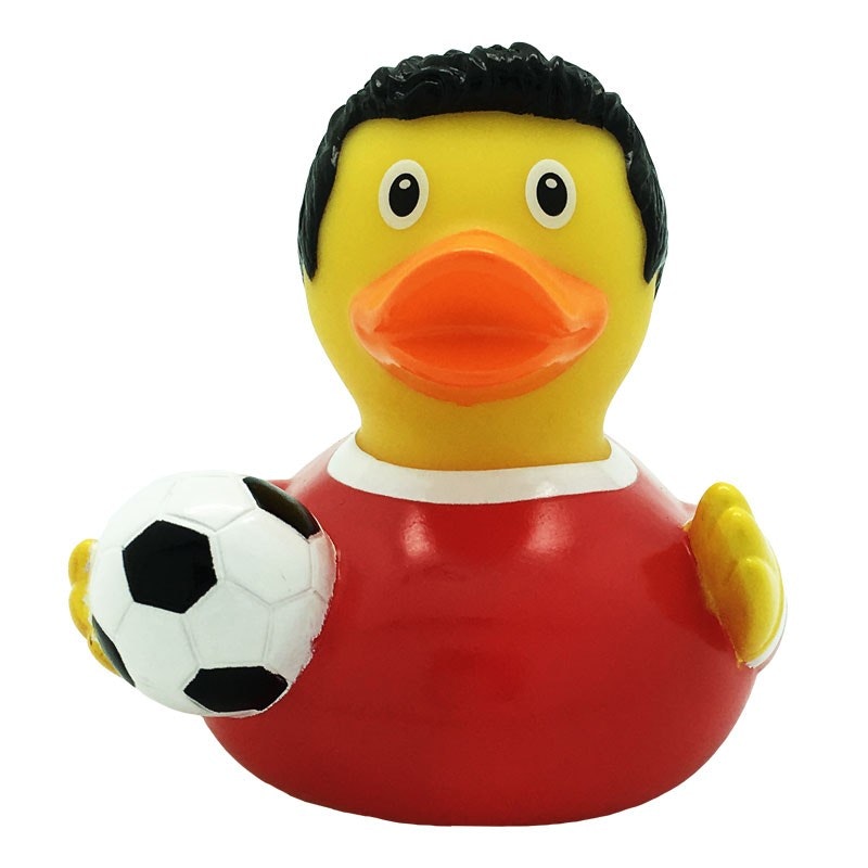 Badeand Soccer Duck (Rød)