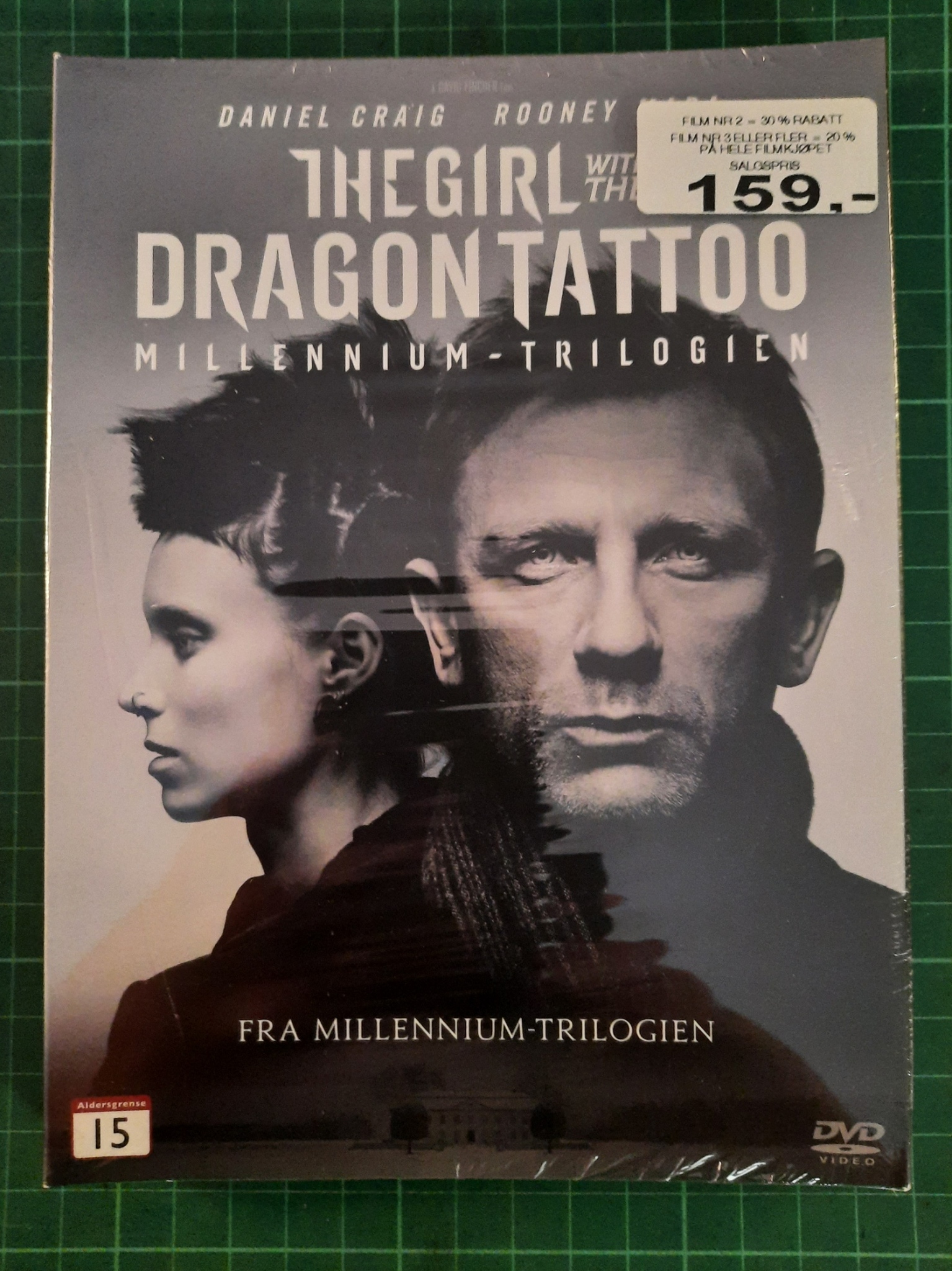 DVD : The girl with the dragon tattoo (forseglet)