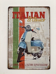 Emaljeskilt Italian scooter