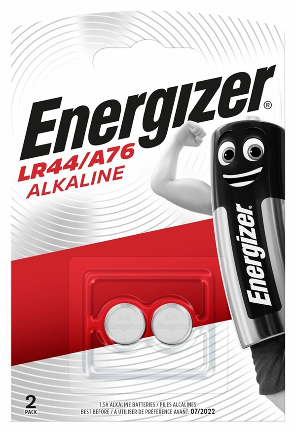 Batterier Energizer Alkaline LR44 / A76  2 pack
