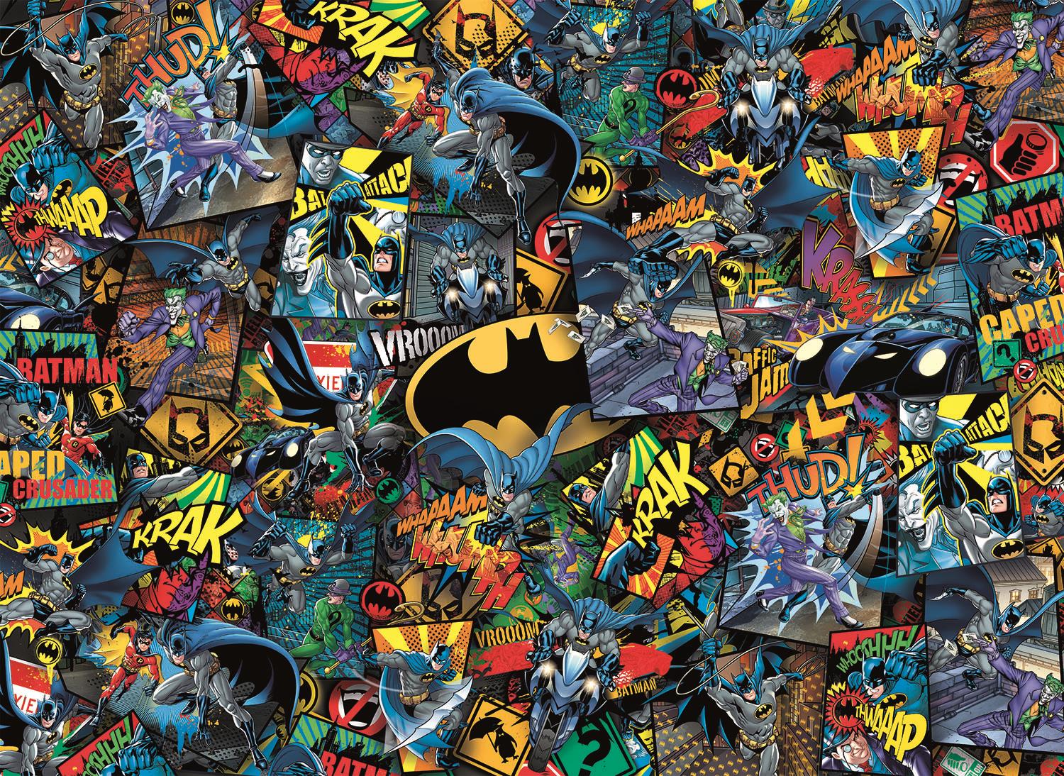 Puslespill Batman  Comic book collage (1000 biter)