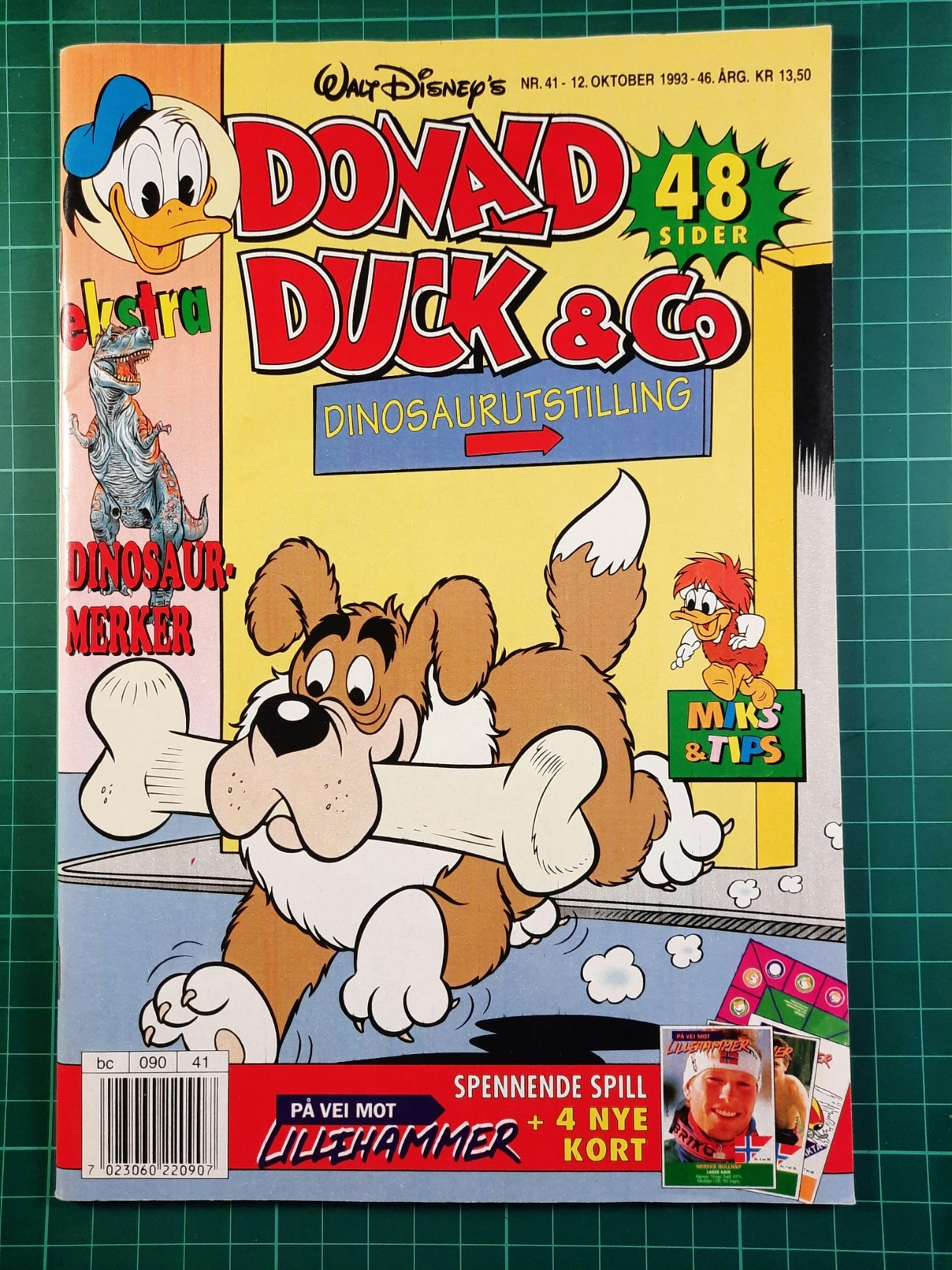 Donald Duck & Co 1993 - 41 m/Lillehammerkort og brettspill