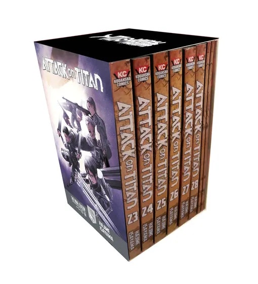 Attack on Titan The Final Season, Part 1 Vol 23-28 Manga Box Set