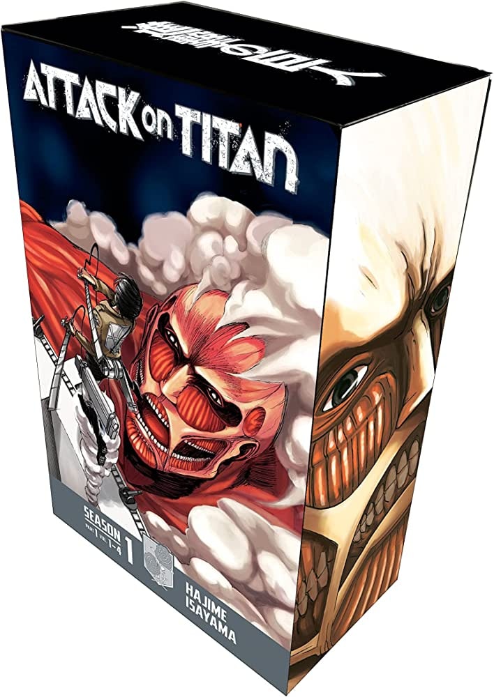 Attack on Titan Season 1, Part 1 Vol 1-4 Manga Box Set