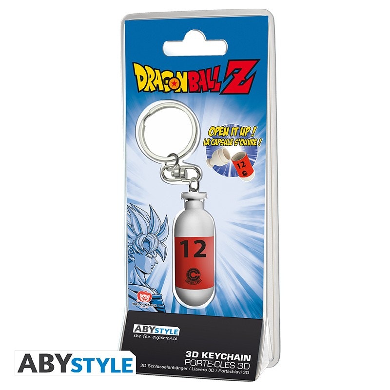 Dragon Ball Z 3D Keychain Red Plastic Capsule