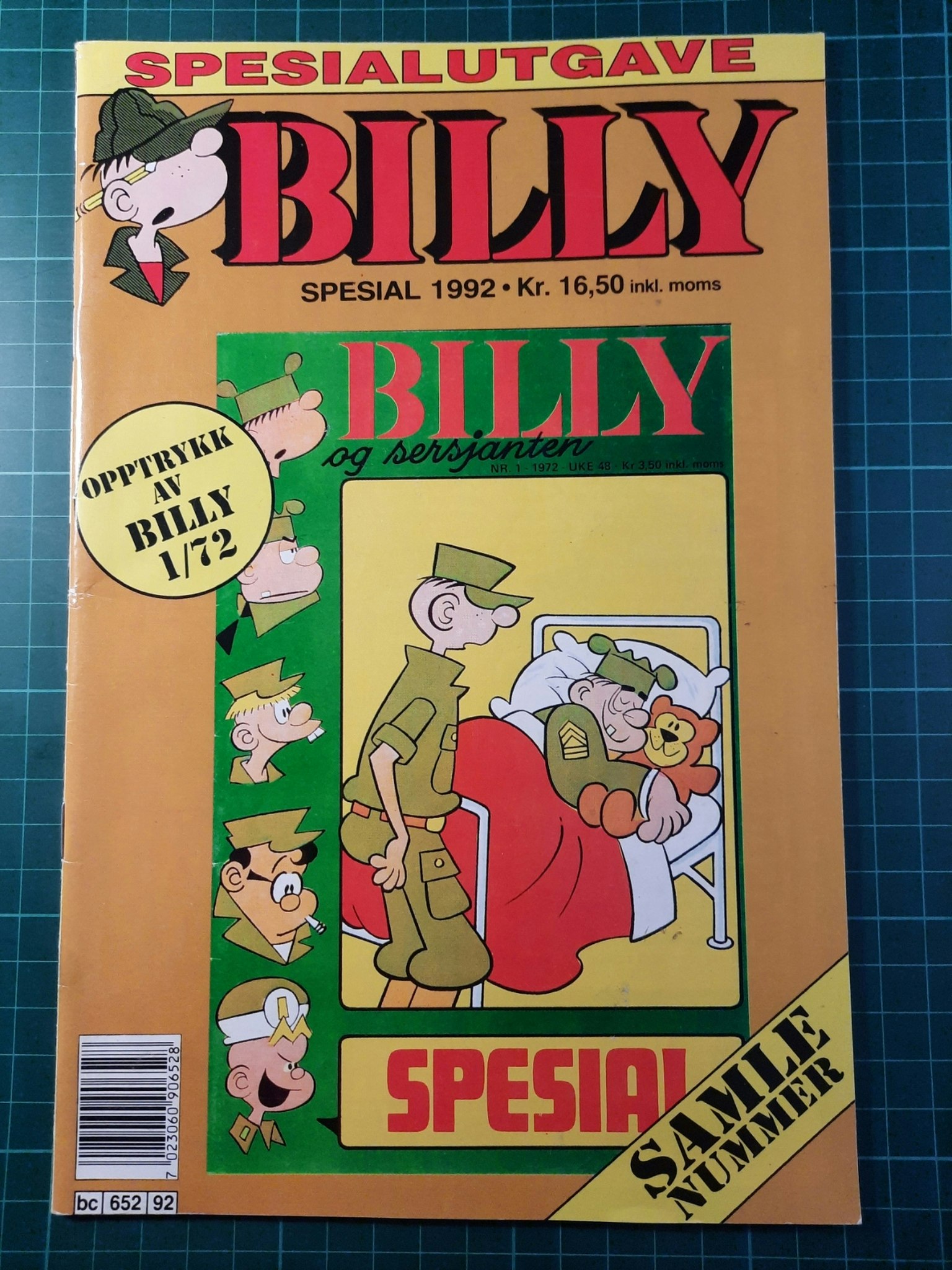 Billy spesial 1992 - Opptrykk av Billy 1/1972