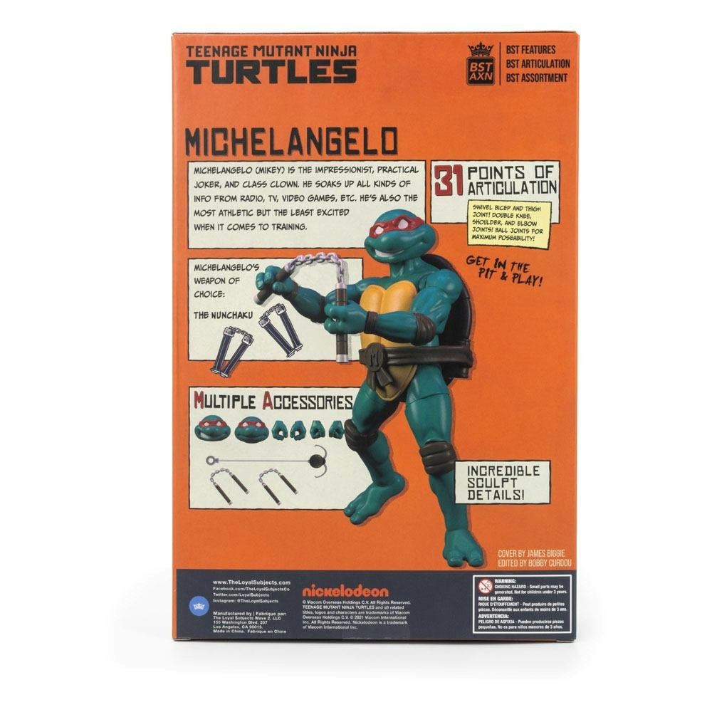 TNMT Action Figure & Comic Book Michelangelo