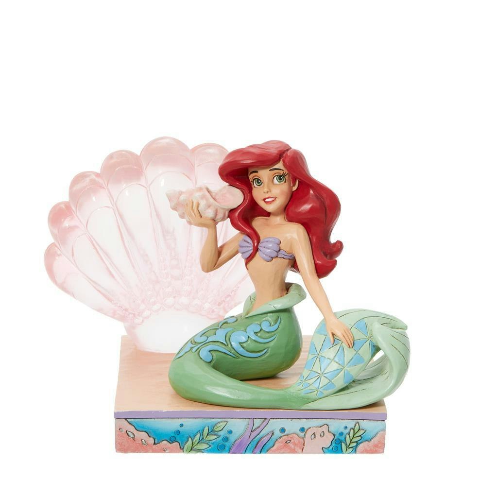 Ariel with clear resin shell figurine