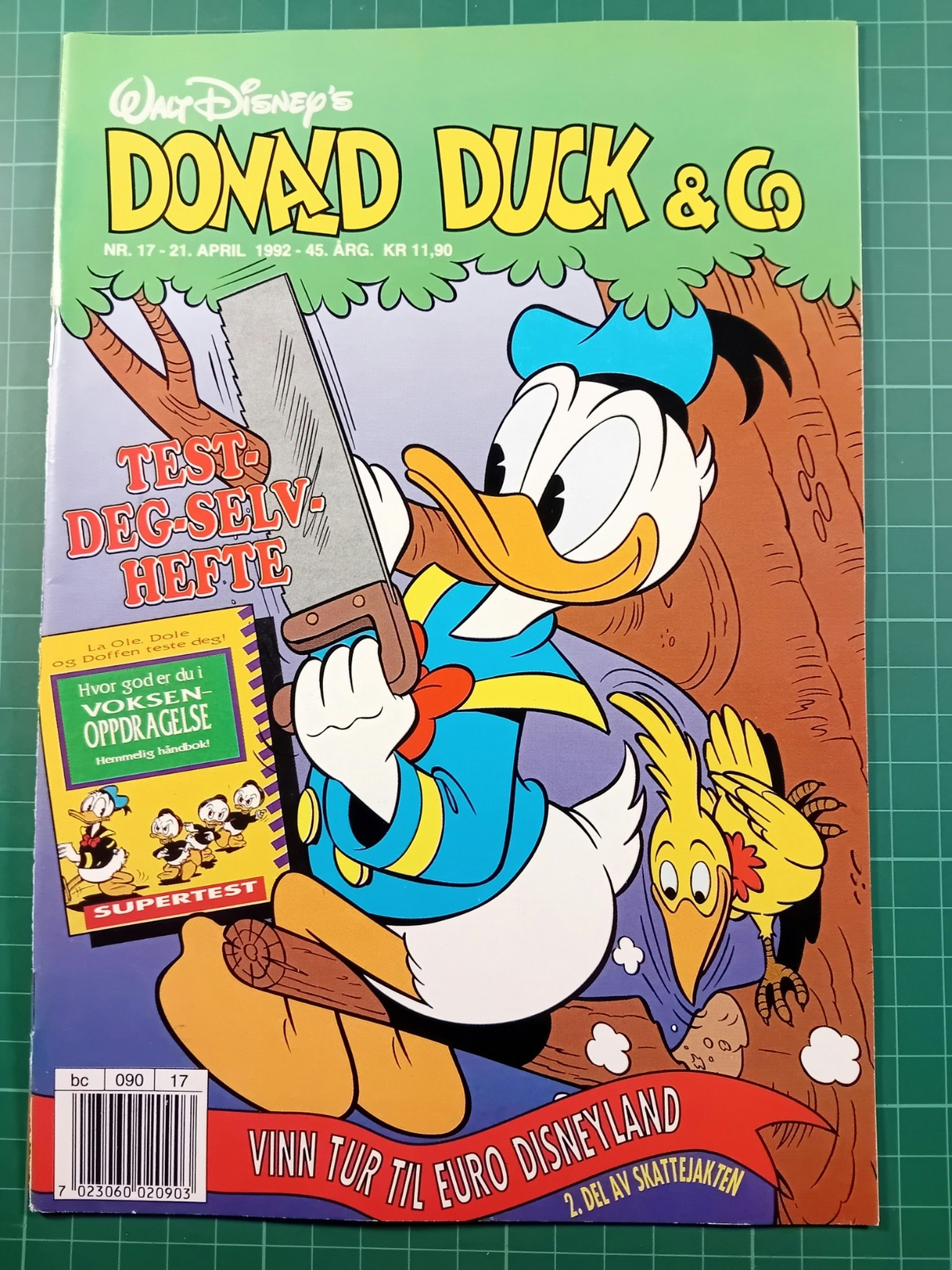Donald Duck & Co 1992 - 17 m/håndbok hefte