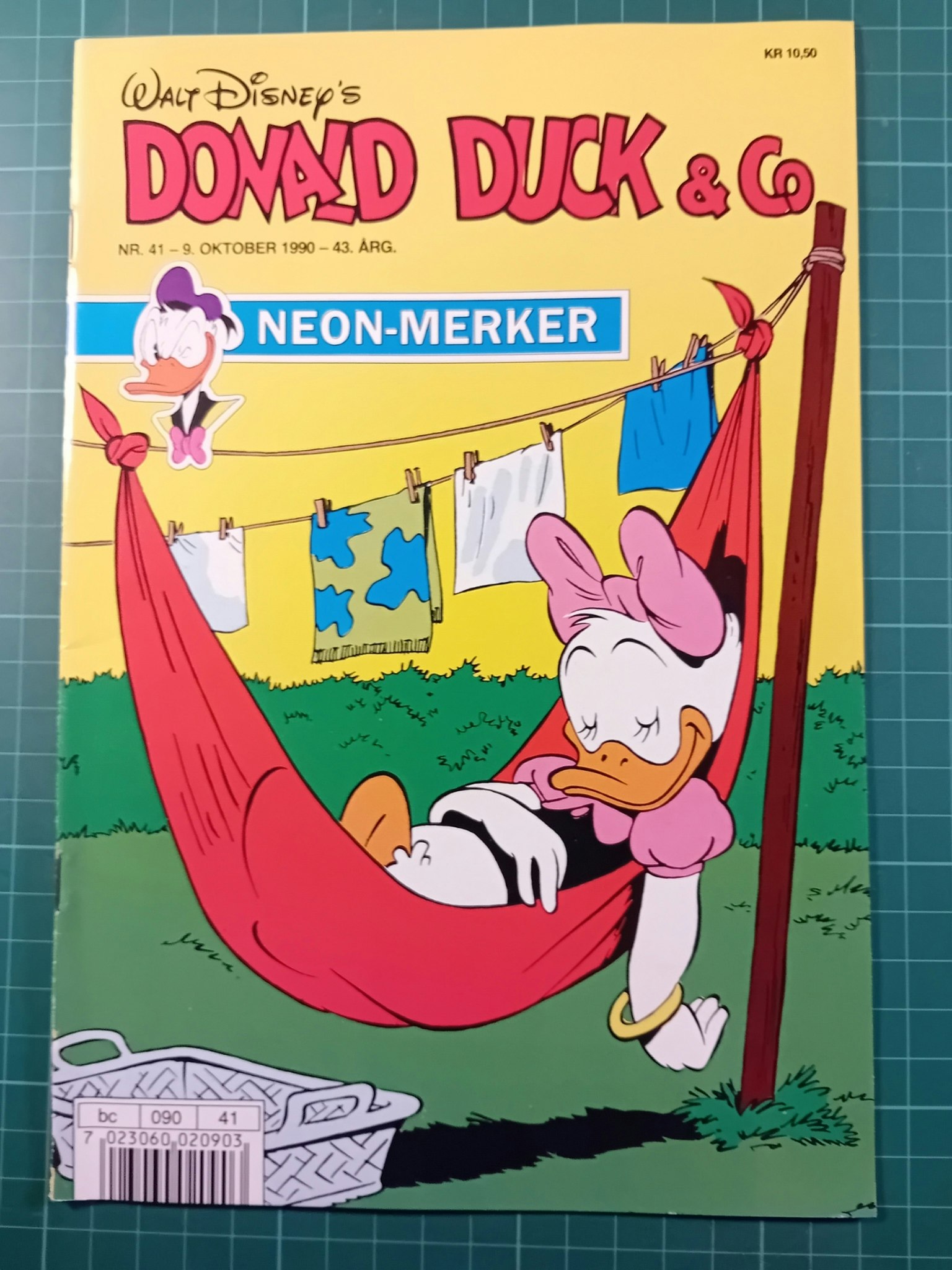 Donald Duck & Co 1990 - 41 m/neon klistremerker