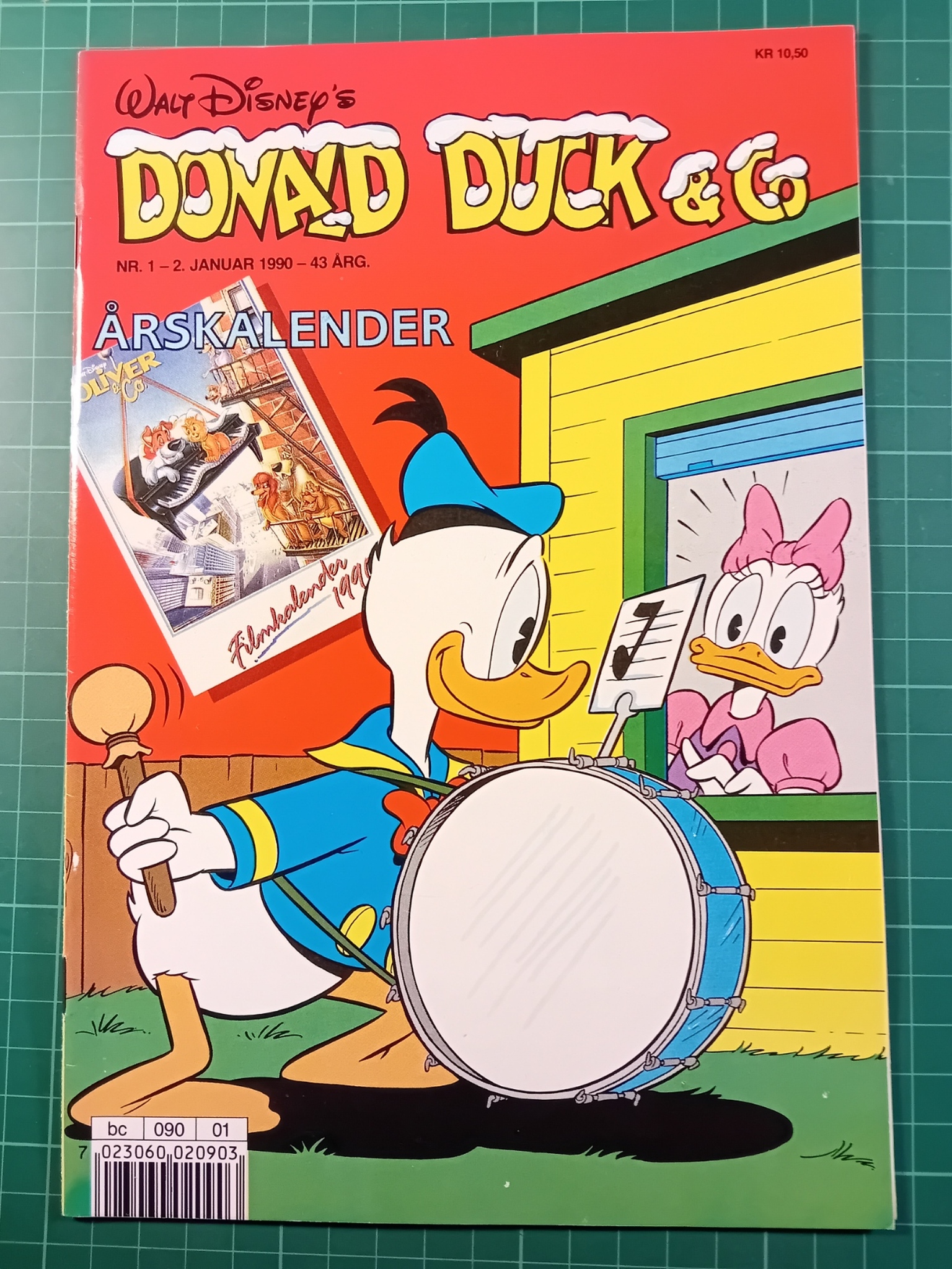 Donald Duck & Co 1990 - 01 Oliver & Co kalender