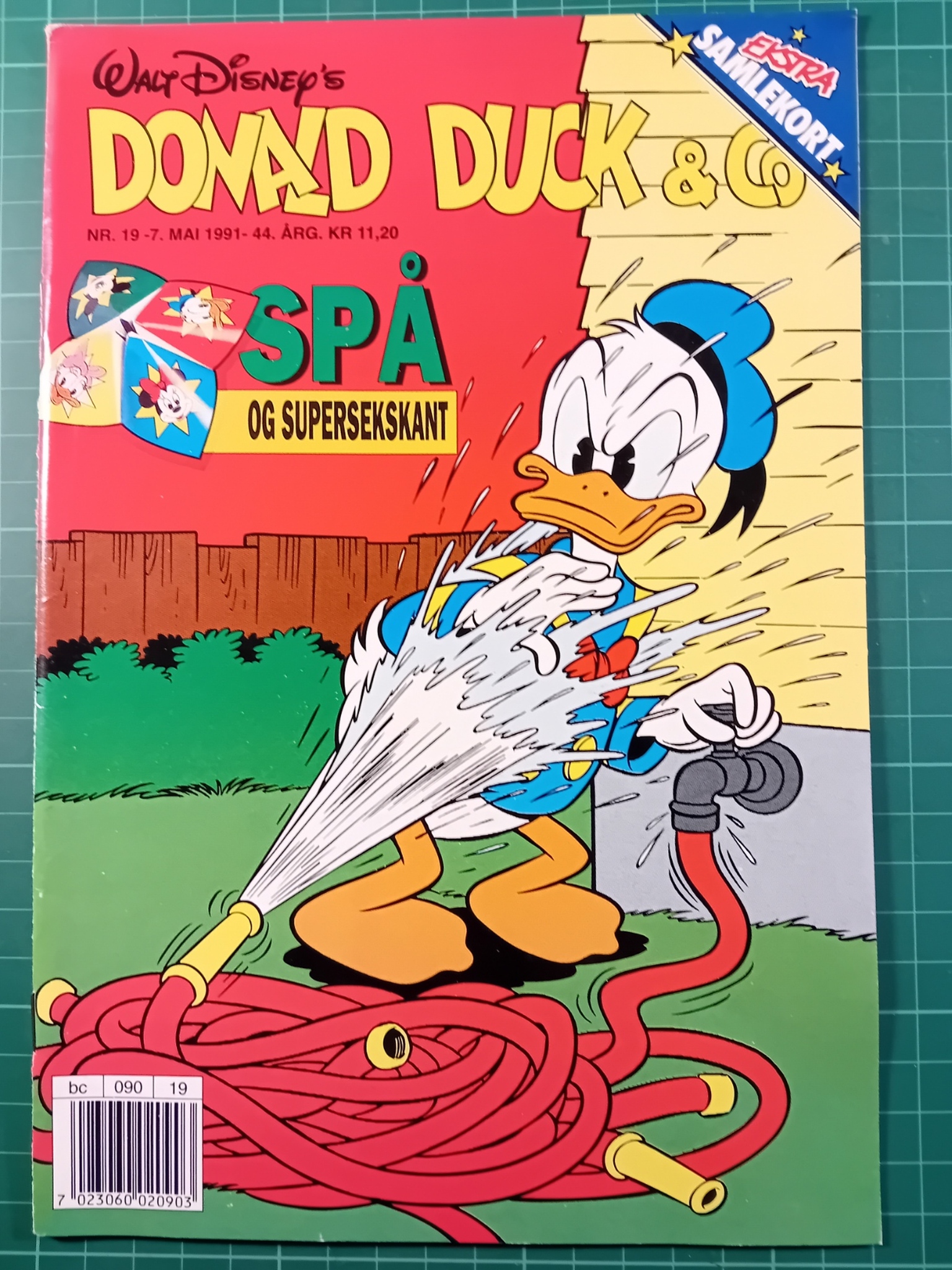 Donald Duck & Co 1991 - 19 m/samlerkort og spå supersekskant