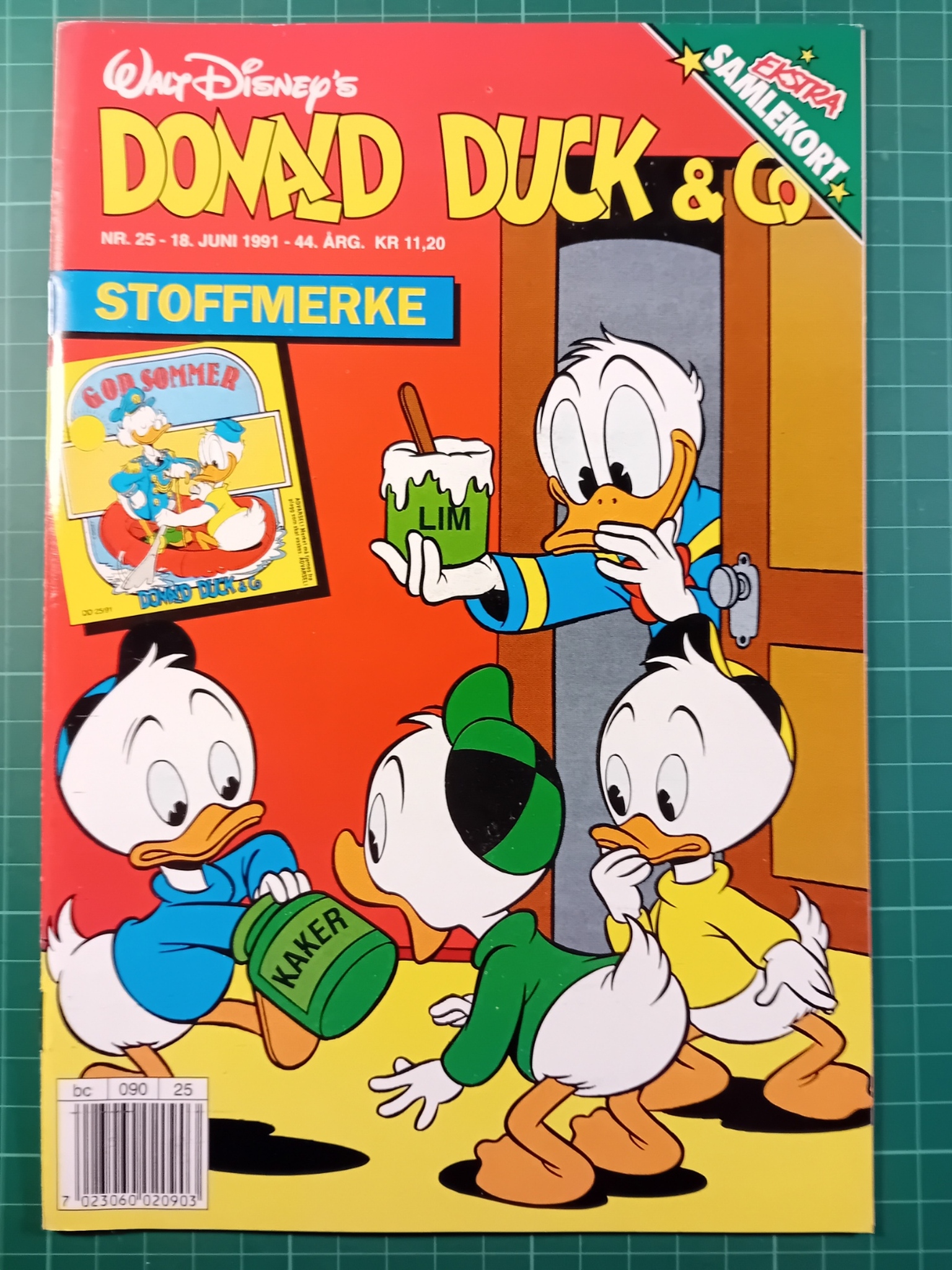 Donald Duck & Co 1991 - 25 m/samlerkort og stoffmerke