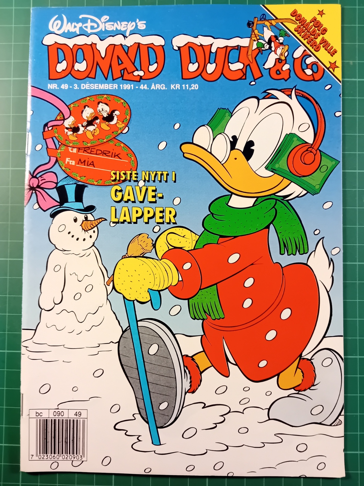 Donald Duck & Co 1991 - 49 m/samlerkort