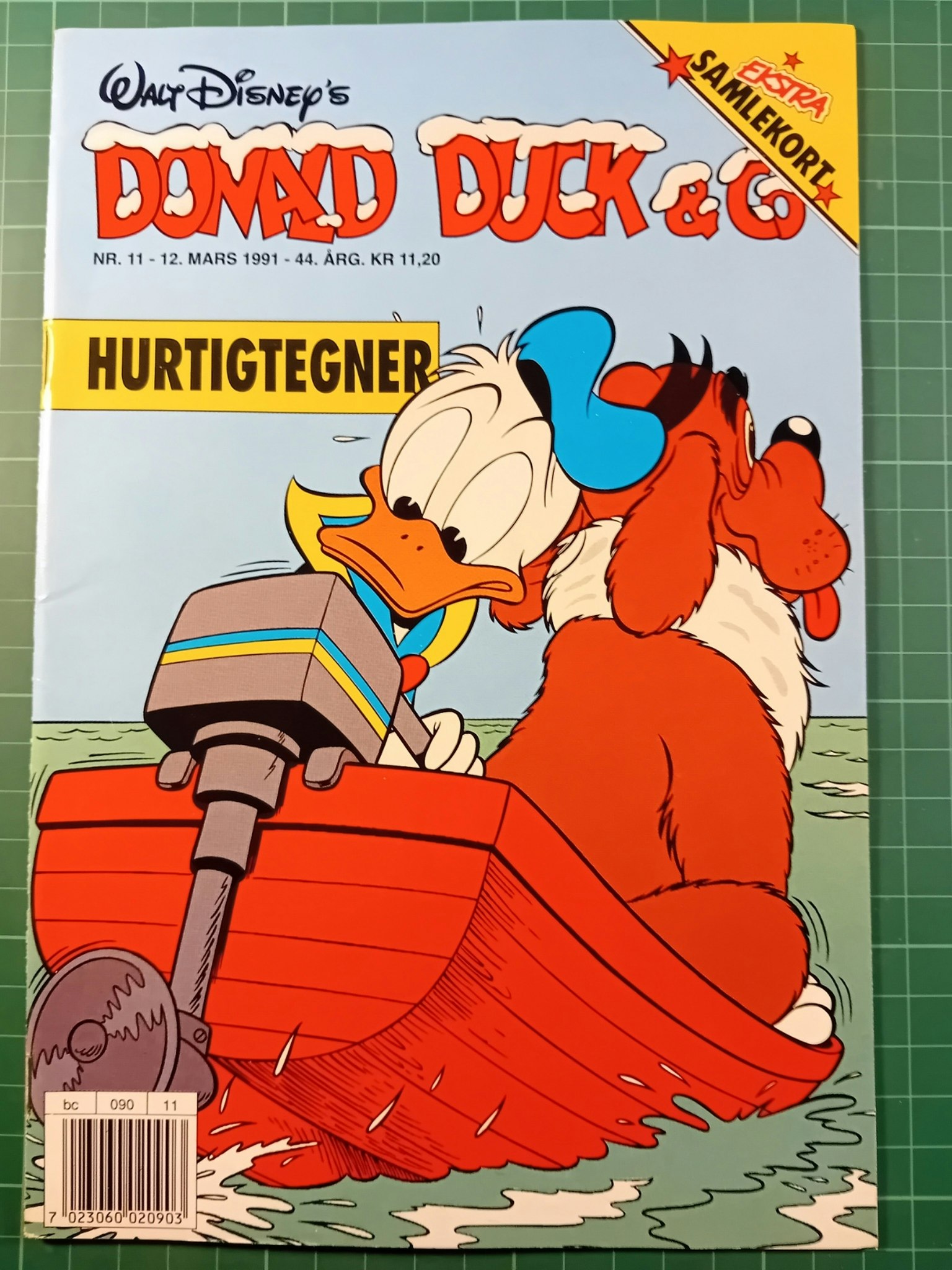 Donald Duck & Co 1991 - 11 m/samlerkort hurtigtegner