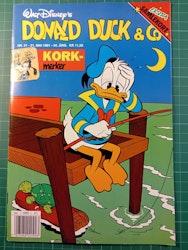 Donald Duck & Co 1991 - 21 m/samlerkort og korkmerke