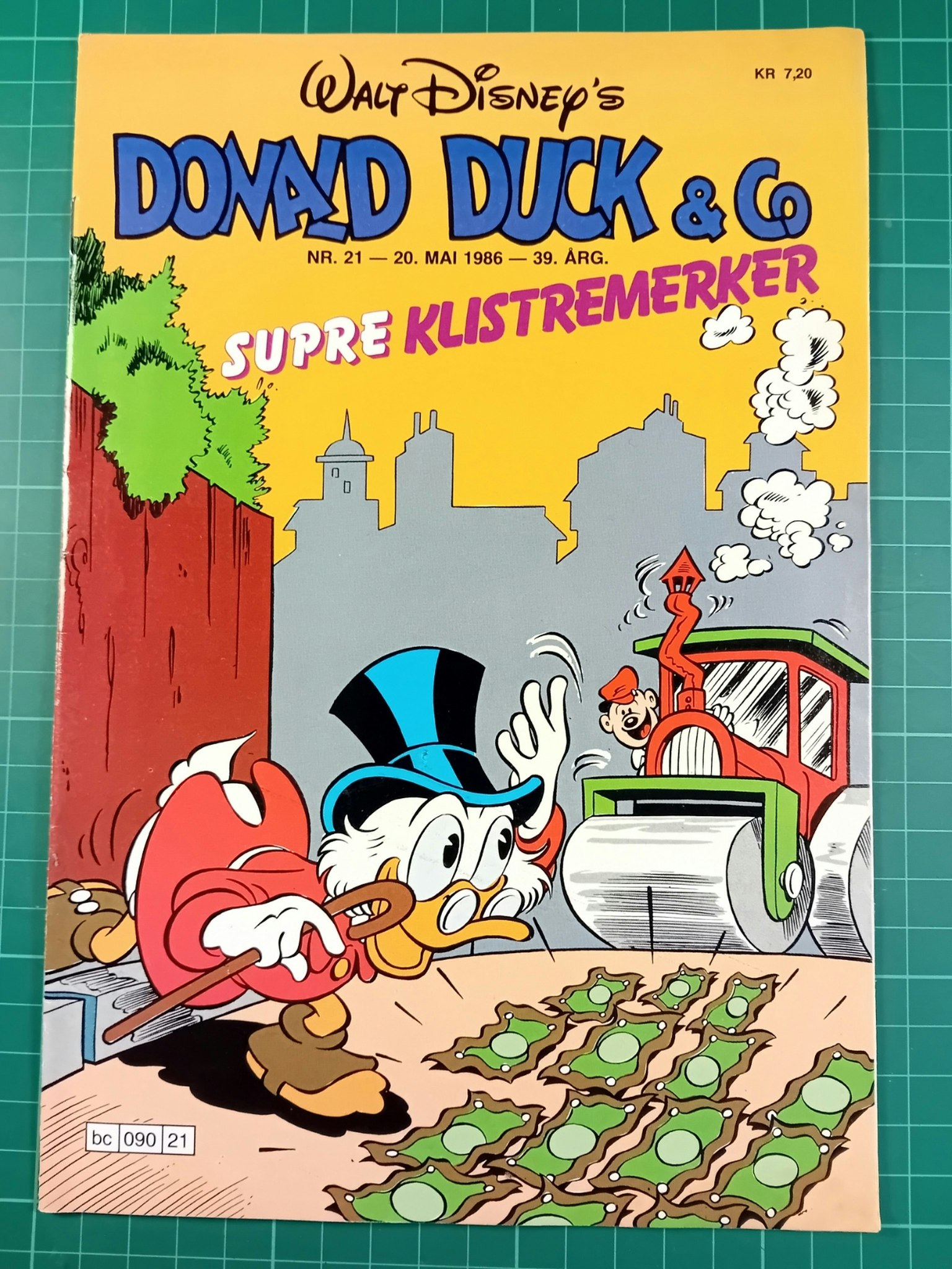 Donald Duck & Co 1986 - 21 m/klistremerker
