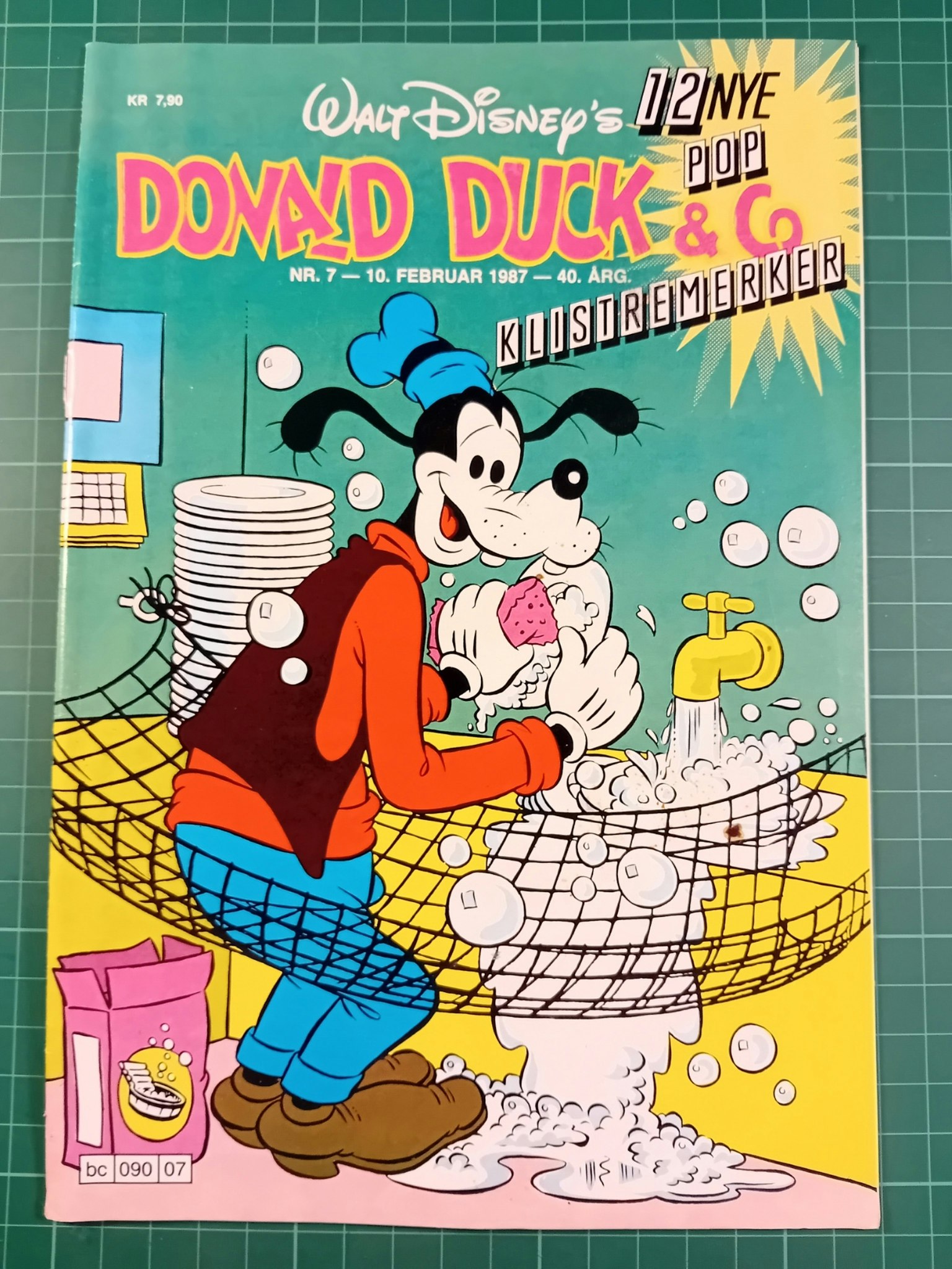Donald Duck & Co 1987 - 07 m/klistremerker