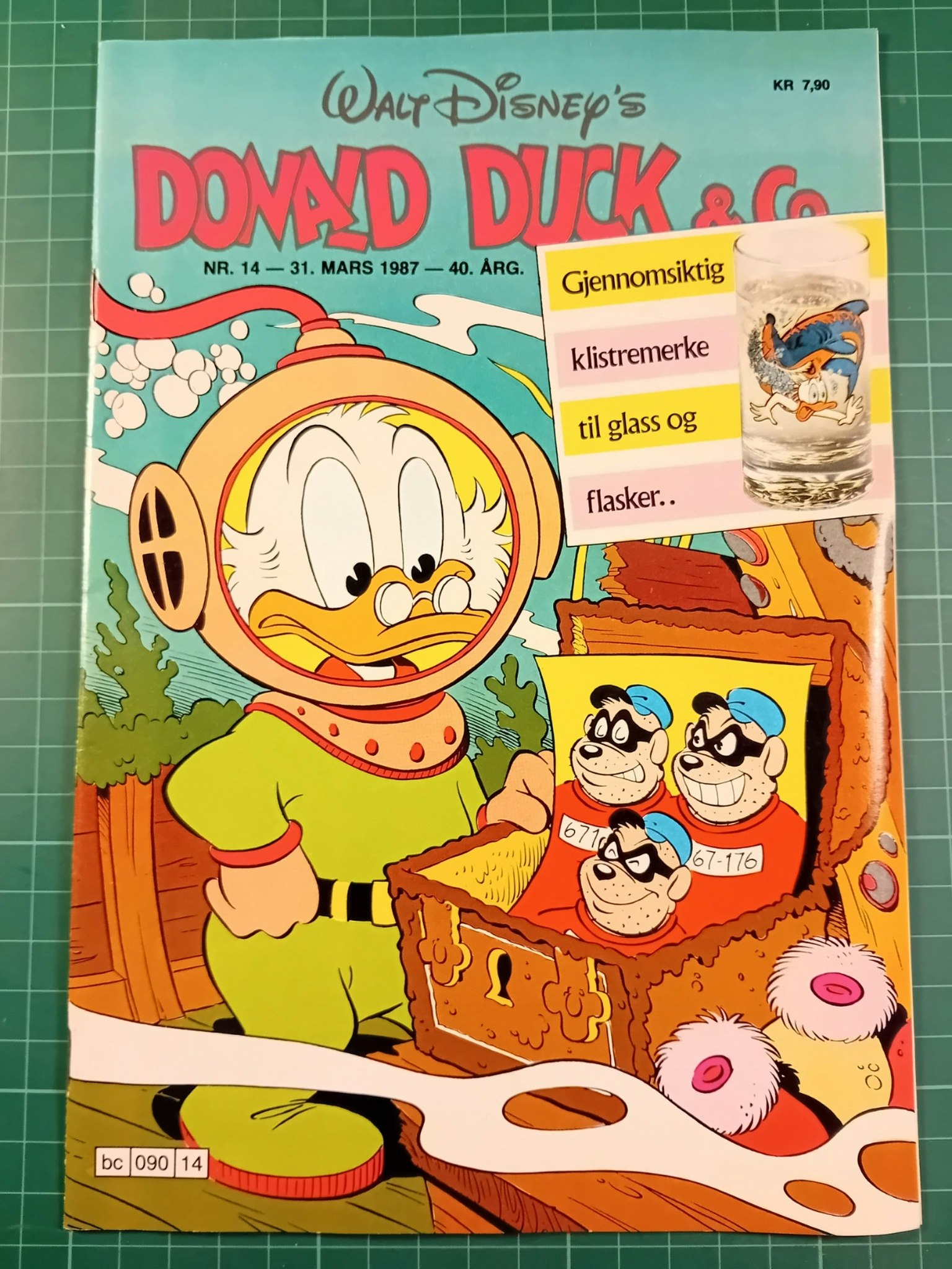 Donald Duck & Co 1987 - 14 m/klistremerke