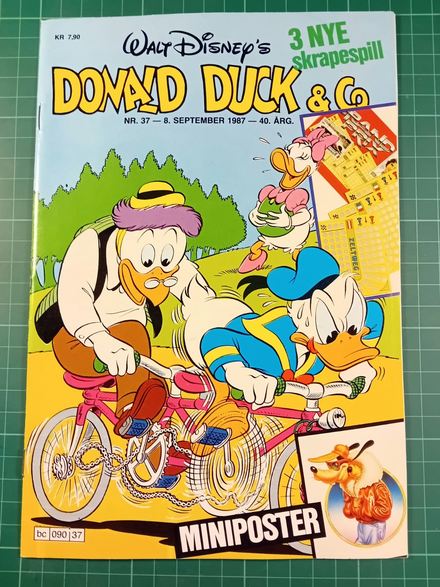 Donald Duck & Co 1987 - 37 m/Panini skrapespill