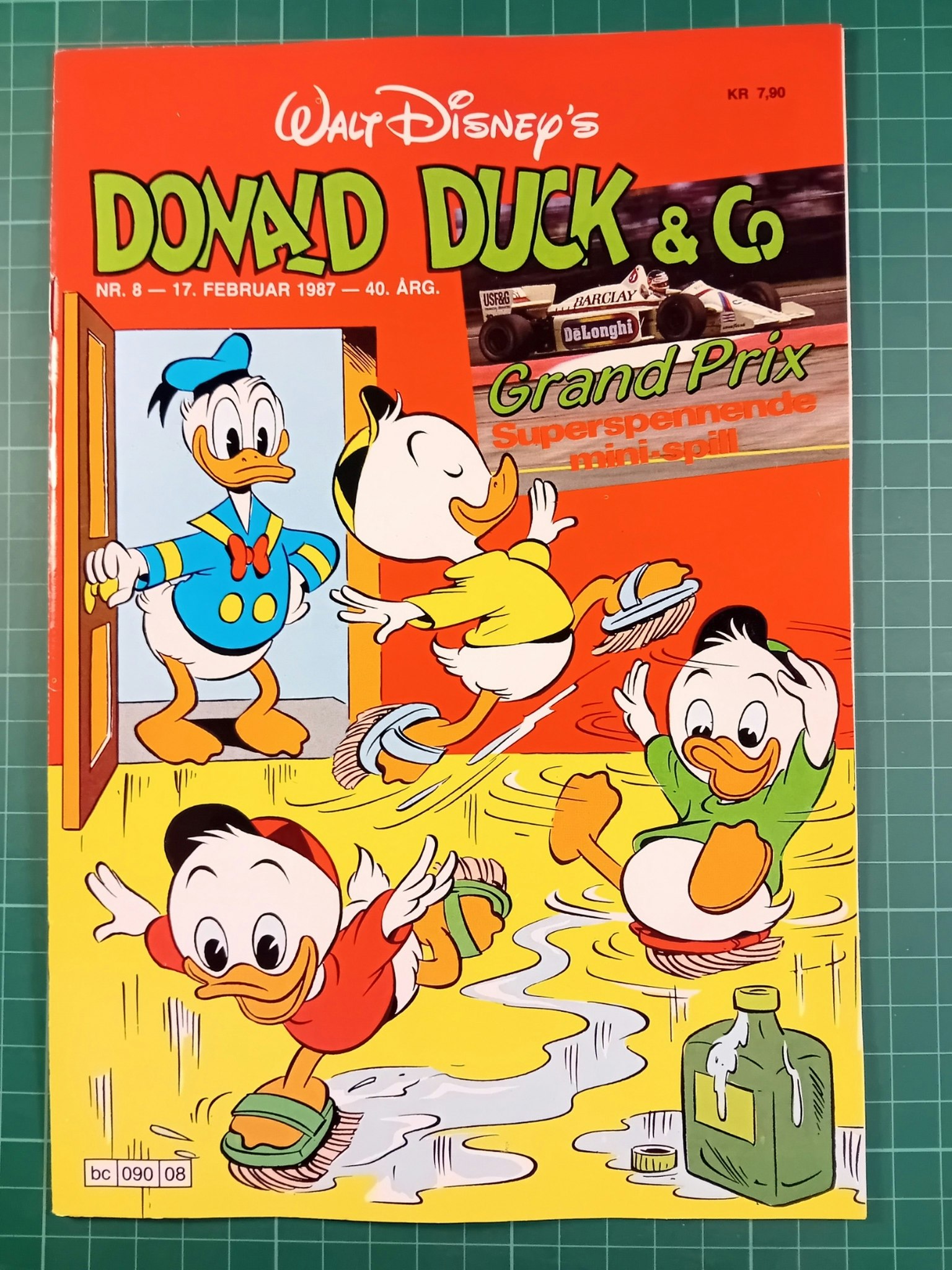 Donald Duck & Co 1987 - 08 m/klistremerker