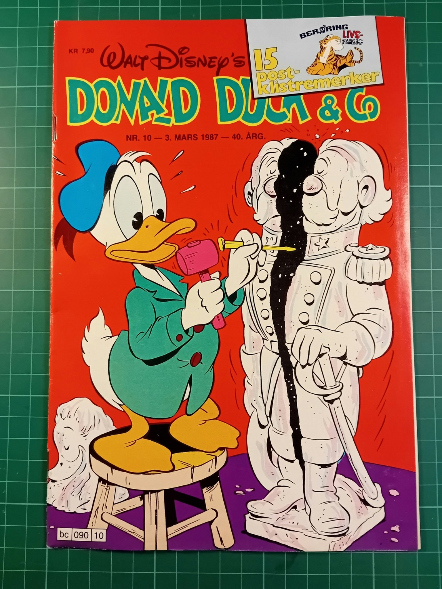Donald Duck & Co 1987 - 10 m/klistremerker