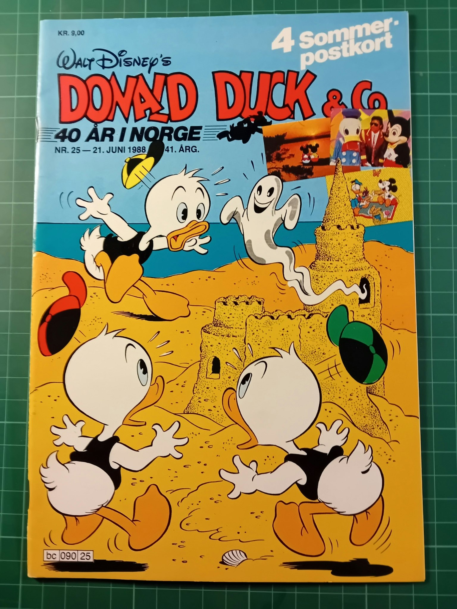 Donald Duck & Co 1988 - 25 m/postkort