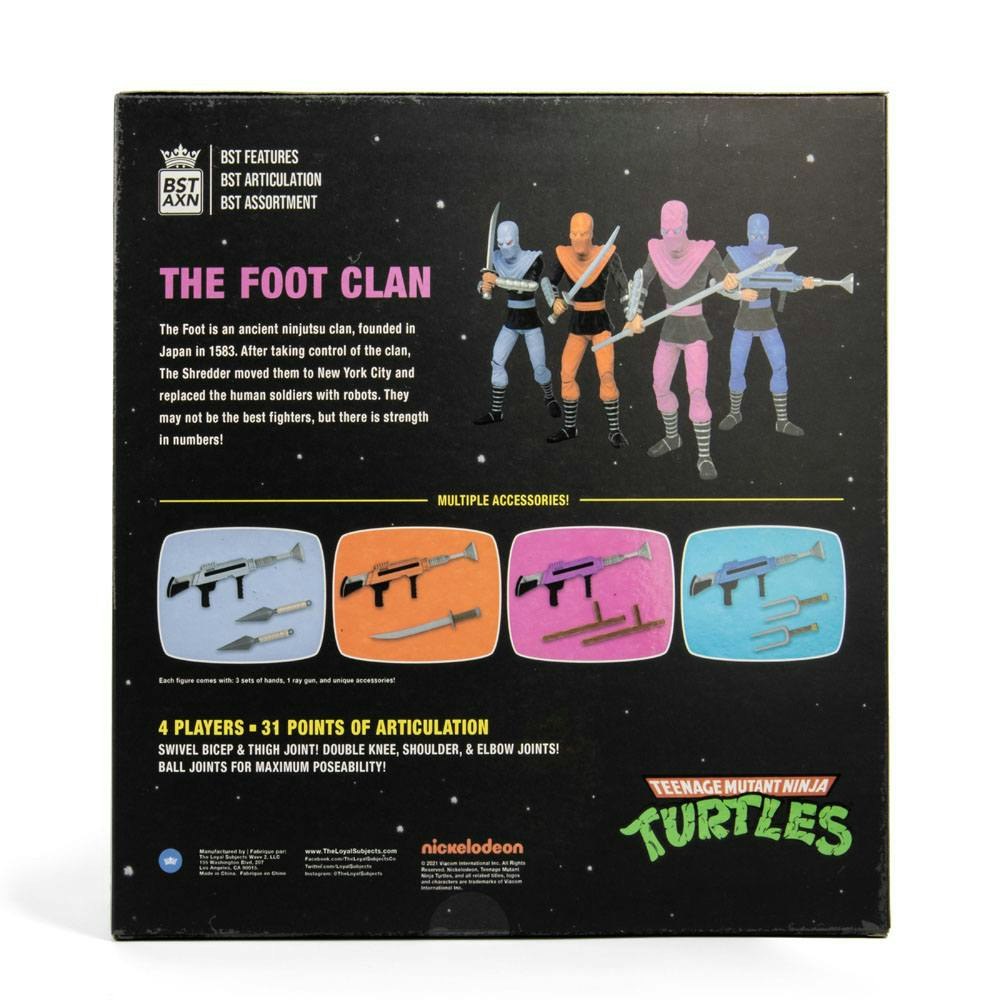 Teenage Mutant Ninja Turtles BST AXN Action Figure 4-Pack Foot Soldiers