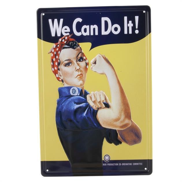Emaljeskilt We can do it!