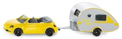 VW beetle med Tabbert campingvogn