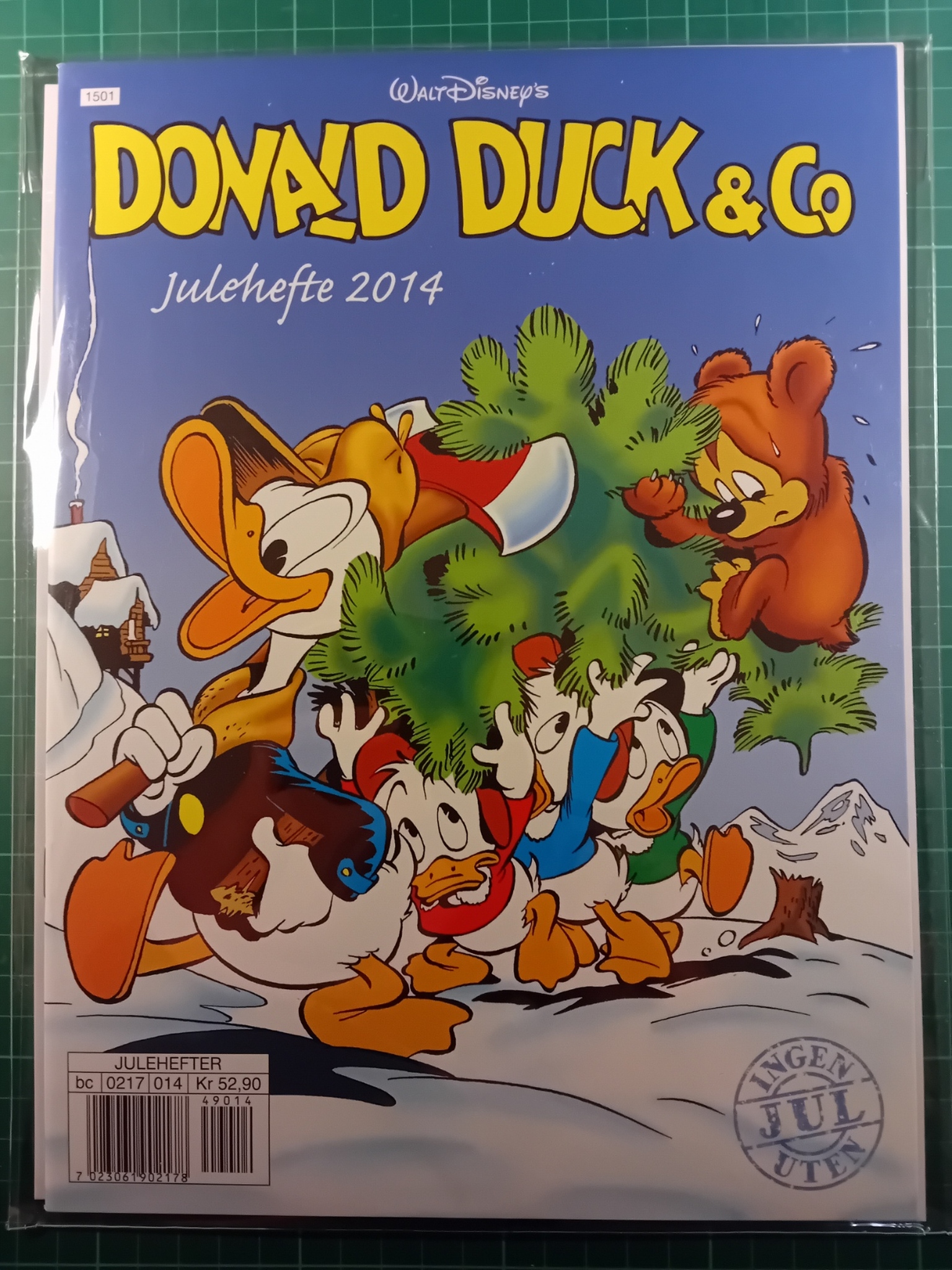 Julehefte Donald Duck & Co 2014 m/plastlomme og bakark