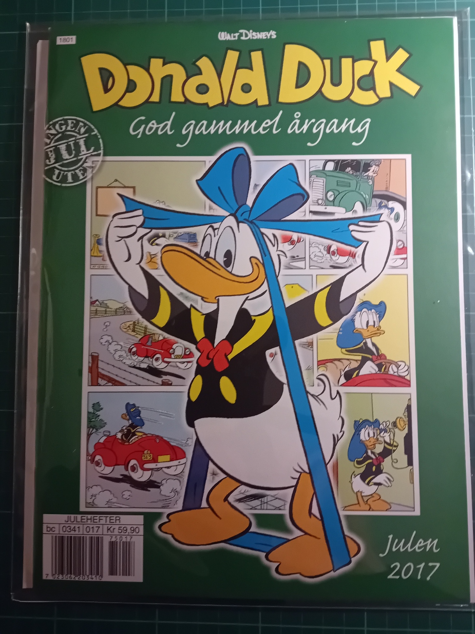 Donald Duck God gammel årgang 2017 m/plastlomme og bakark
