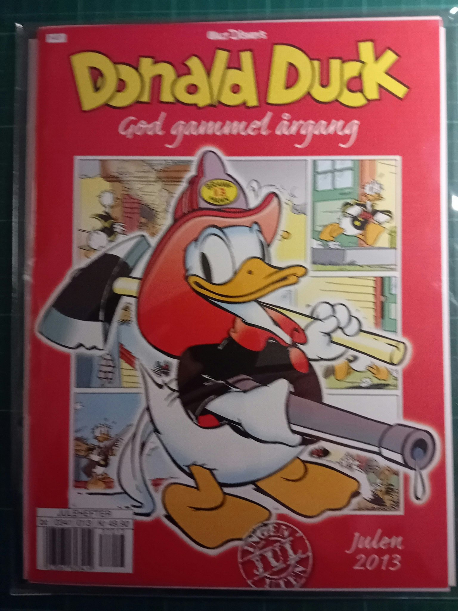Donald Duck God gammel årgang 2013 m/plastlomme og bakark