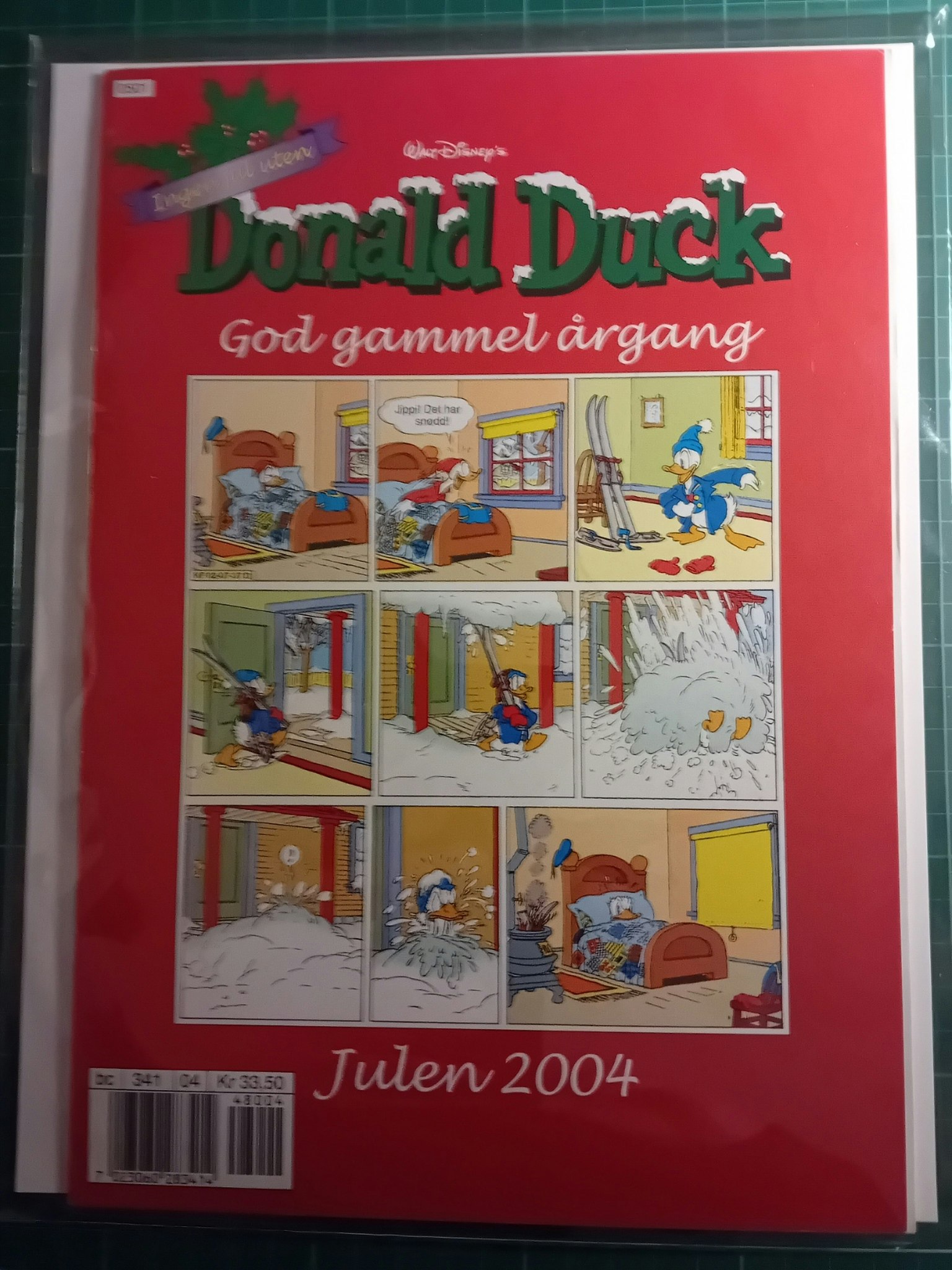 Donald Duck God gammel årgang 2004 m/plastlomme og bakark