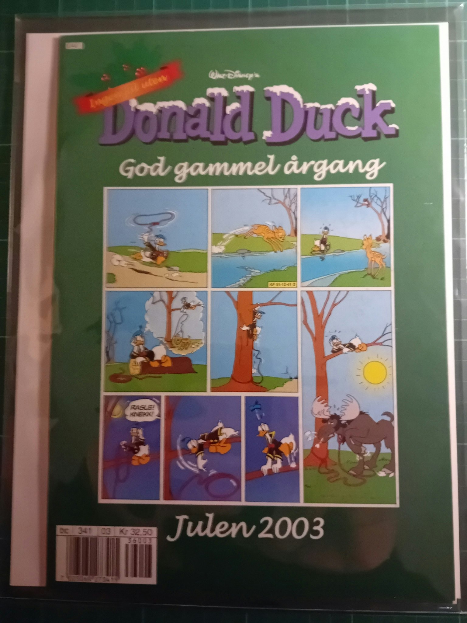 Donald Duck God gammel årgang 2003 m/plastlomme og bakark