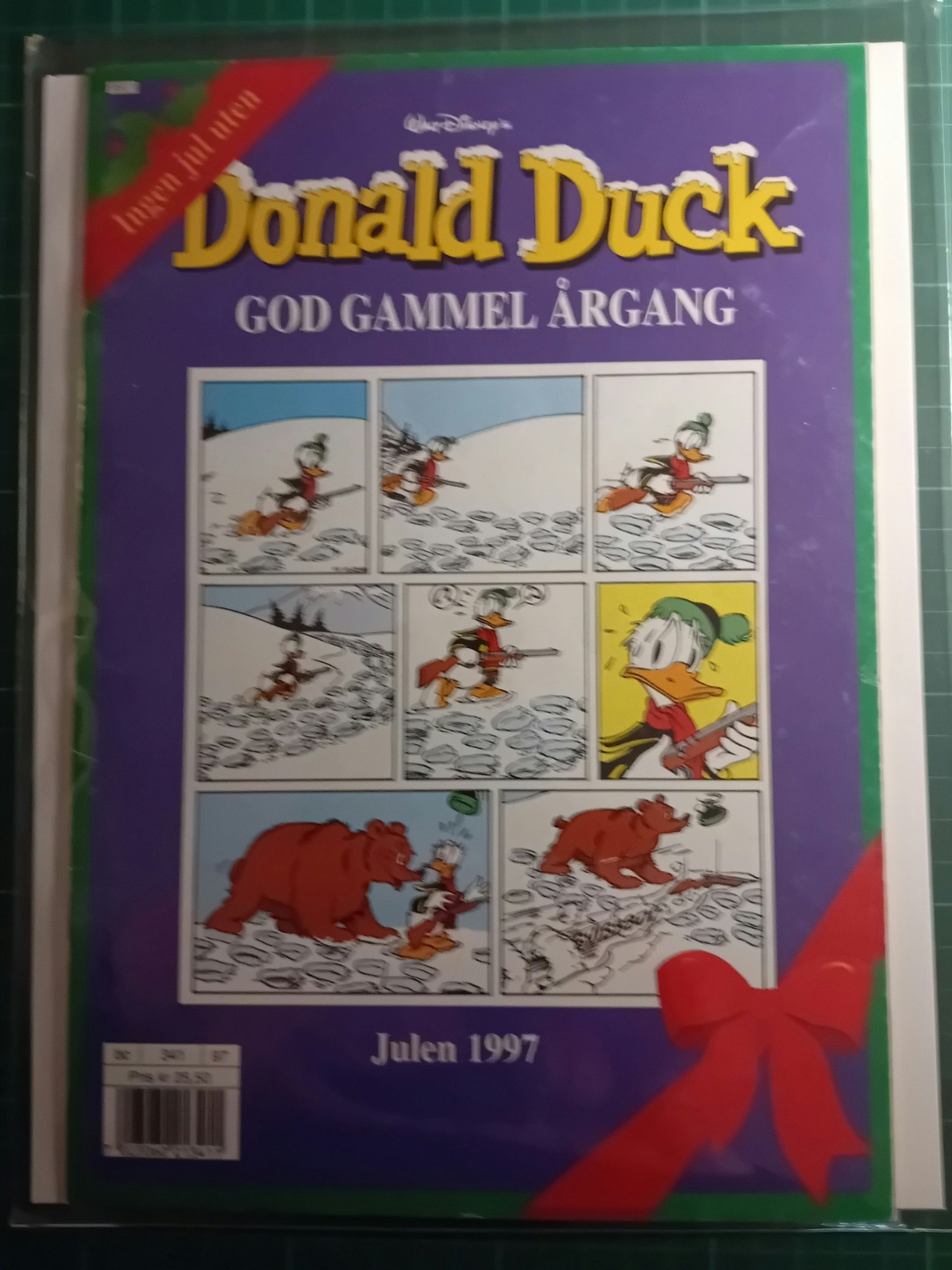 Donald Duck God gammel årgang 1997 m/plastlomme og bakark
