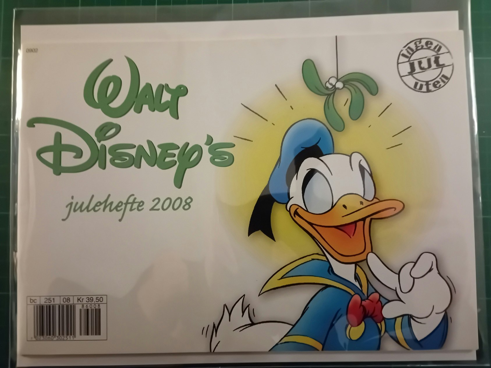 Walt Disney's Julehefte 2008 m/plastlomme og bakark