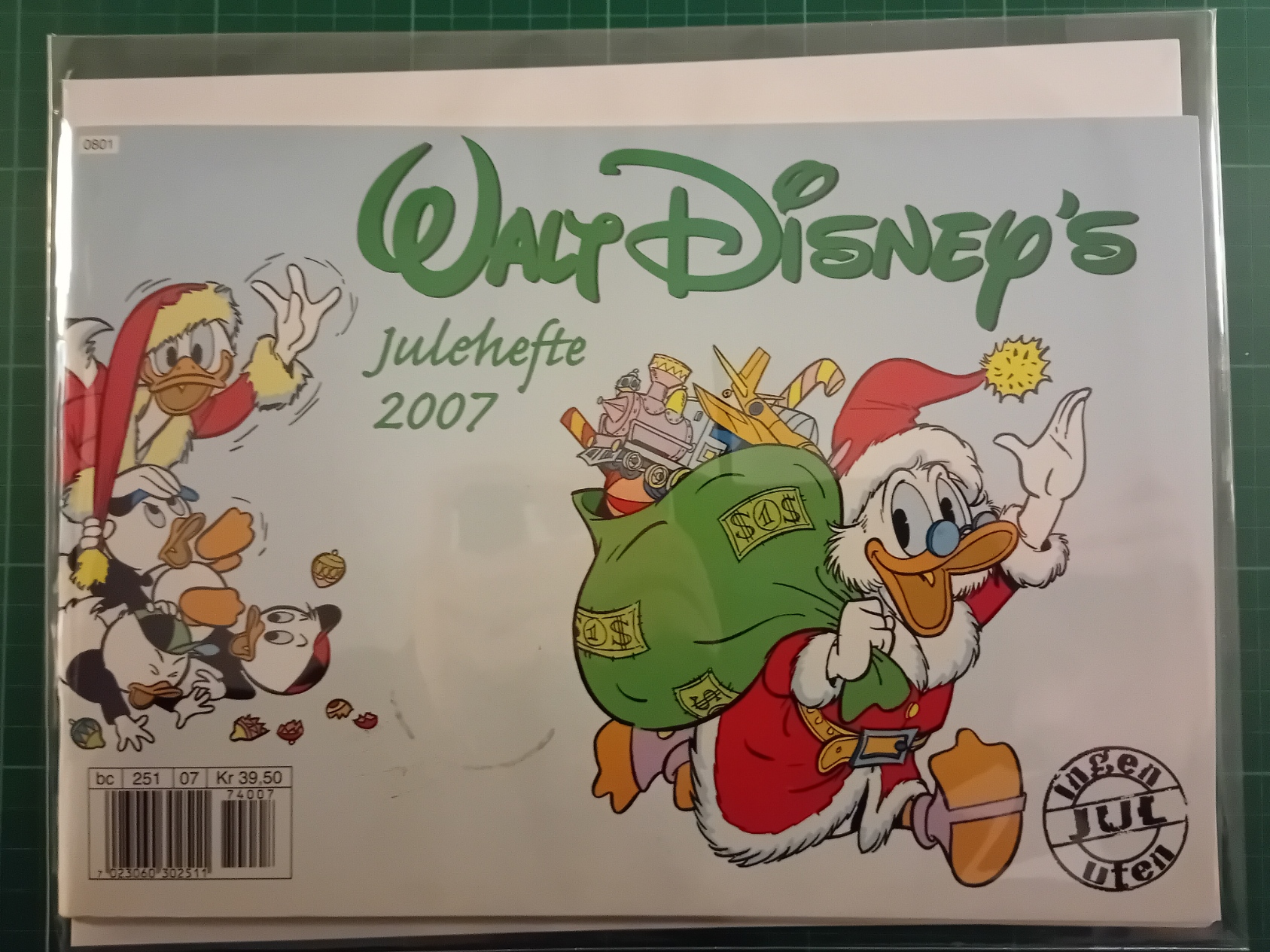 Walt Disney's Julehefte 2007 m/plastlomme og bakark