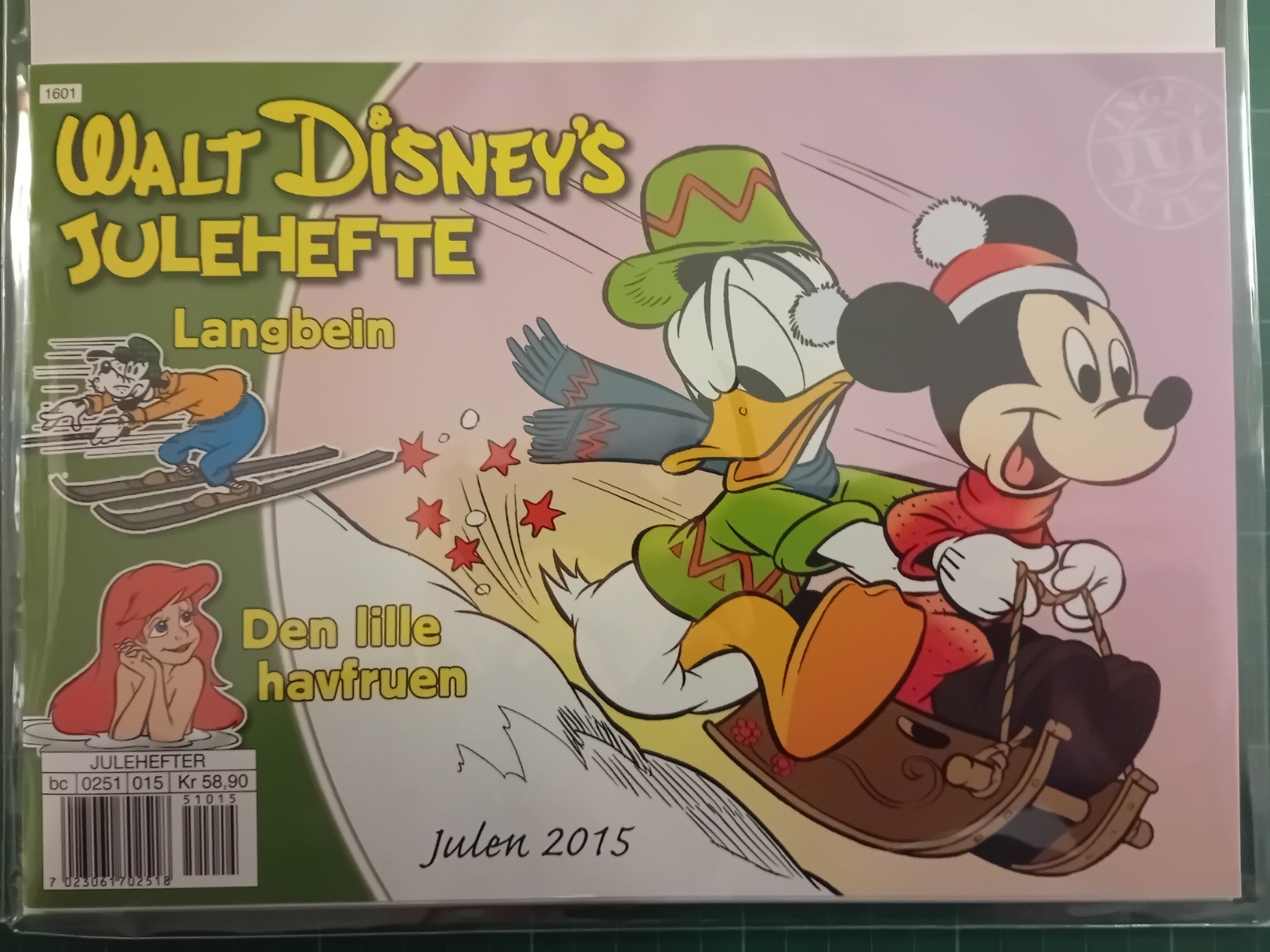 Walt Disney's Julehefte 2015 m/plastlomme og bakark