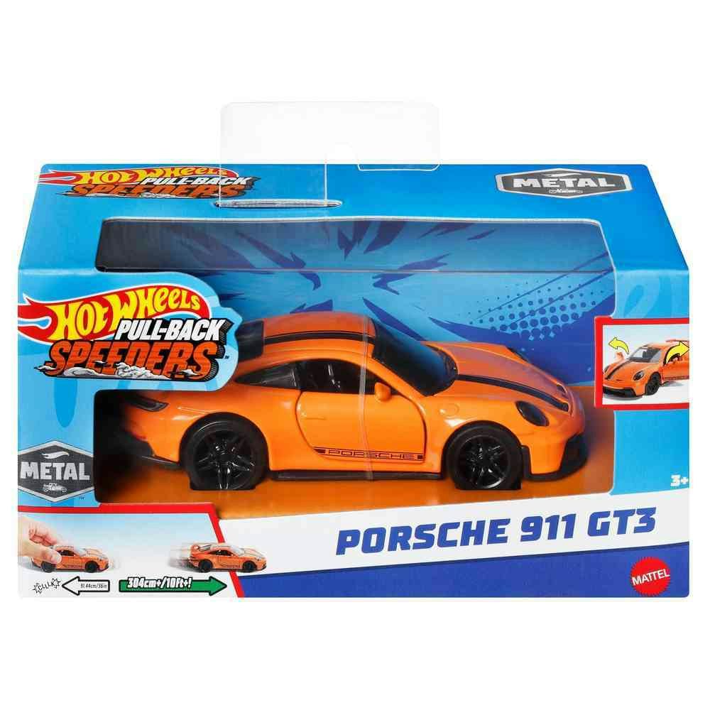 Hot Wheels Pull-Back Speeders Porsche 911 GT3 1:43