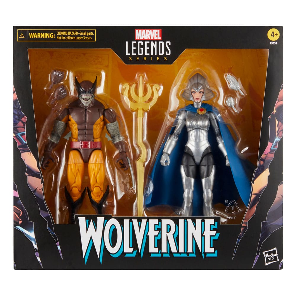 Wolverine 50th Anniversary Marvel Legends Action Figure 2-Pack Marvel's Wolverine & Lilandra Neramani (Forhåndsbestilling)