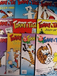 Pakke Tommy & Tigern julen 1990 - 1999 (10 stykk)