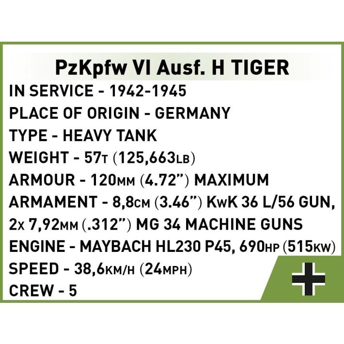 COBI historical Collection WW2 : Panzer VI Tiger "131"