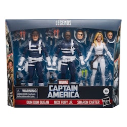 Captain America Marvel Legends Action Figure 3-Pack S.H.I.E.L.D (Totalpris 1095,-)
