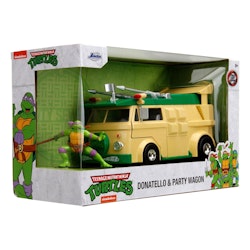 Jada : Teenage Mutant Ninja Turtles Diecast Model 1/24 Donatello & Party Wagon (Skaffevare)