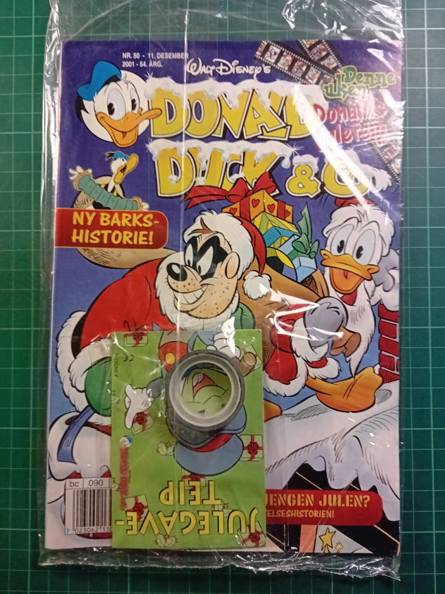 Donald Duck & Co 2001 - 50 Forseglet m/julegavetape