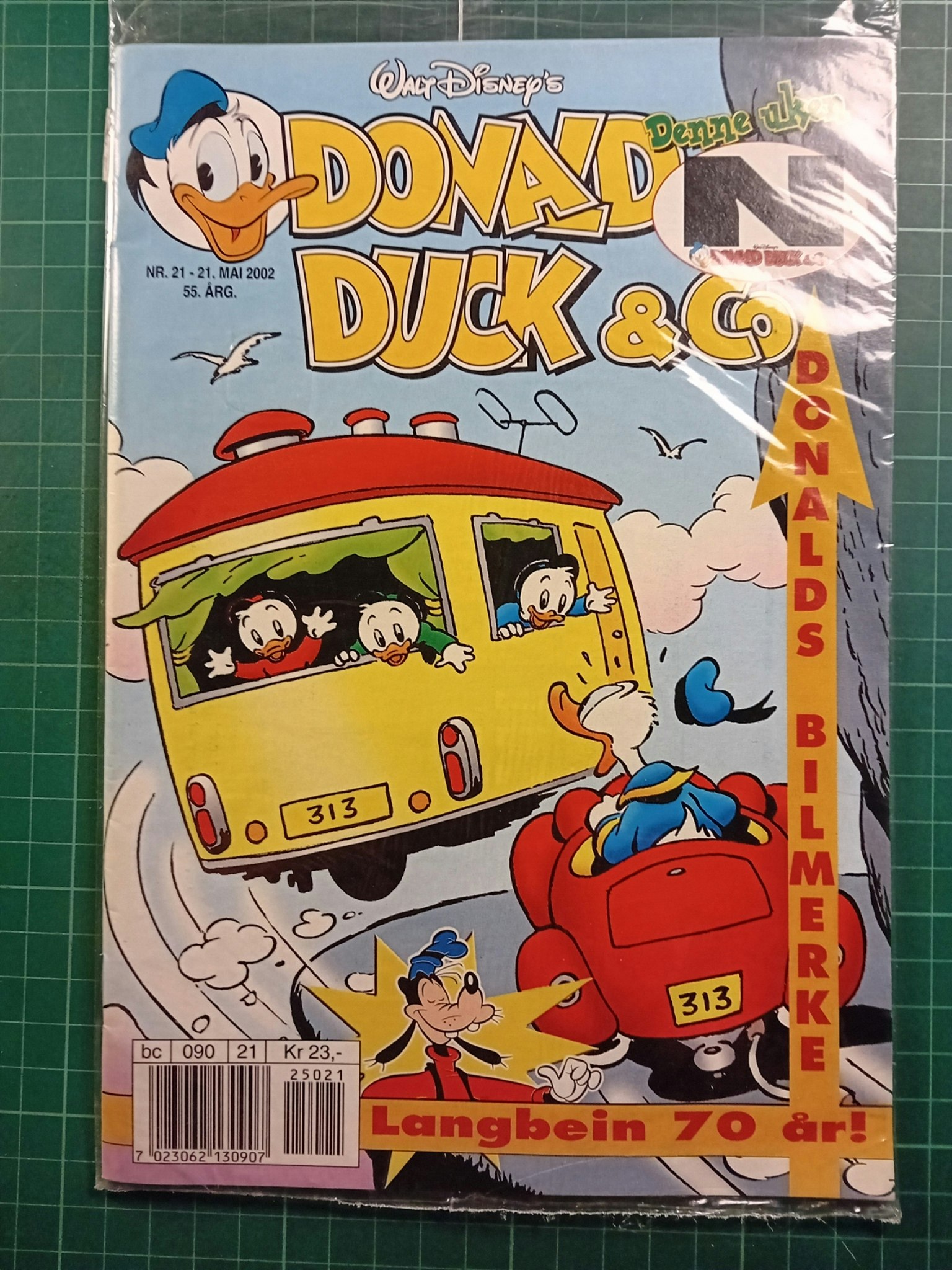 Donald Duck & Co 2002 - 21 Forseglet m/N-Merke til bil